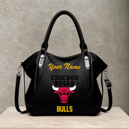 [HOT DEAL] NEW CUSTOMIZED NBA19 CBU CHICAGO BULLS SHOULDER HANDBAG