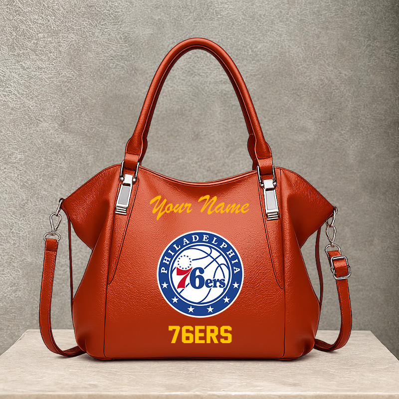 [HOT DEAL] NEW CUSTOMIZED NBA26 P76 PHILADELPHIA 76ERS SHOULDER HANDBAG