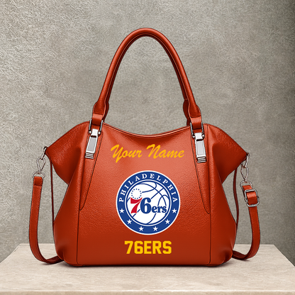 [HOT DEAL] NEW CUSTOMIZED NBA26 P76 PHILADELPHIA 76ERS SHOULDER HANDBAG
