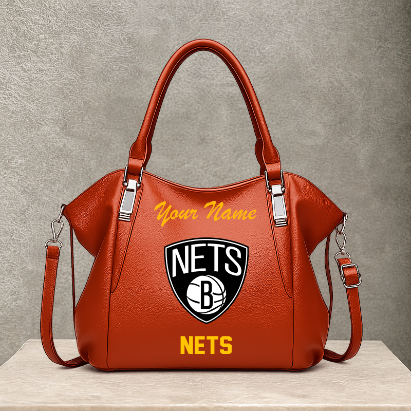 [HOT DEAL] NEW CUSTOMIZED NBA25 BNE BROOKLYN NETS SHOULDER HANDBAG