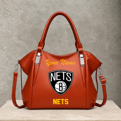 [HOT DEAL] NEW CUSTOMIZED NBA25 BNE BROOKLYN NETS SHOULDER HANDBAG