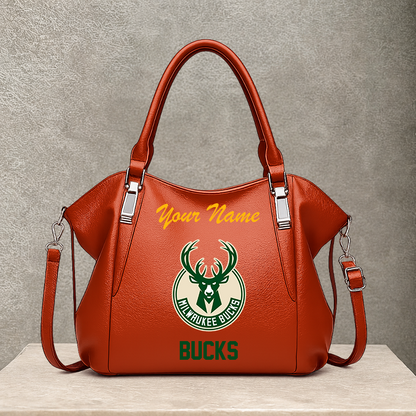 [HOT DEAL] NEW CUSTOMIZED NBA11 MBU MILWAUKEE BUCKS SHOULDER HANDBAG