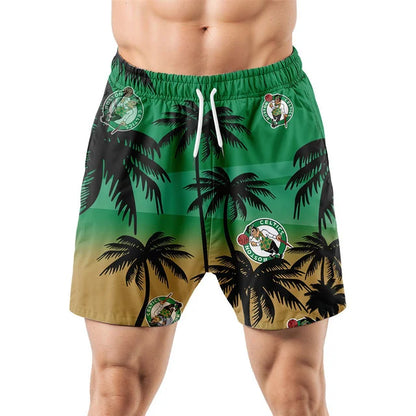 [HOT DEAL] NEW CUSTOMIZED NBA03 BCE BOSTON CELTICS UNISEX HAWAIIAN SHIRT & SHORTS SET