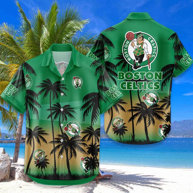 [HOT DEAL] NEW CUSTOMIZED NBA03 BCE BOSTON CELTICS UNISEX HAWAIIAN SHIRT & SHORTS SET