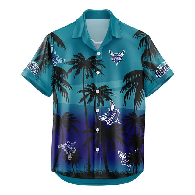 [HOT DEAL] NEW CUSTOMIZED NBA27 CHO CHARLOTTE HORNETS UNISEX HAWAIIAN SHIRT & SHORTS SET