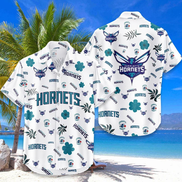 [HOT DEAL] NEW CUSTOMIZED NBA27 CHO CHARLOTTE HORNETS UNISEX HAWAIIAN SHIRT & SHORTS SET