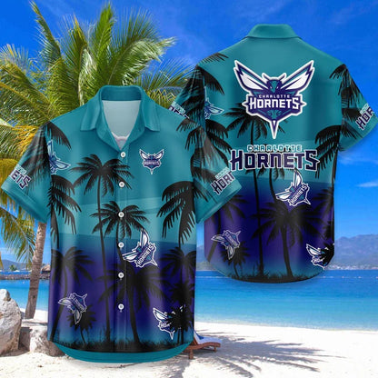 [HOT DEAL] NEW CUSTOMIZED NBA27 CHO CHARLOTTE HORNETS UNISEX HAWAIIAN SHIRT & SHORTS SET