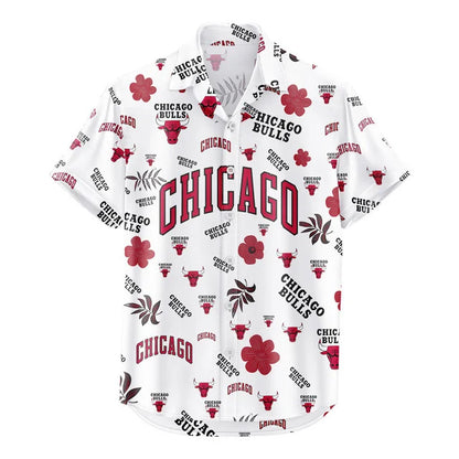 [HOT DEAL] NEW CUSTOMIZED NBA19 CBU CHICAGO BULLS UNISEX HAWAIIAN SHIRT & SHORTS SET