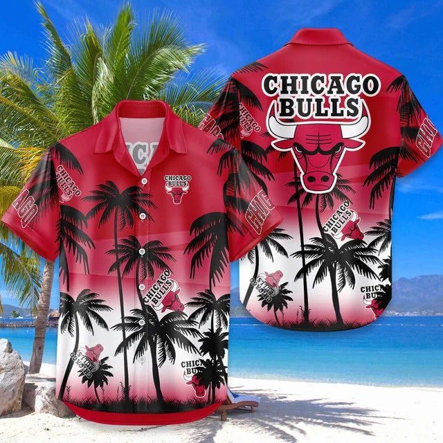 [HOT DEAL] NEW CUSTOMIZED NBA19 CBU CHICAGO BULLS UNISEX HAWAIIAN SHIRT & SHORTS SET