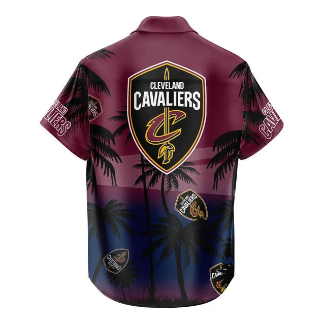 [HOT DEAL] NEW CUSTOMIZED NBA02 CCA CLEVELAND CAVALIERS UNISEX HAWAIIAN SHIRT & SHORTS SET