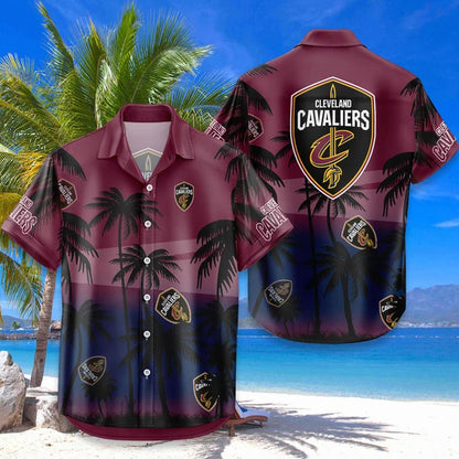 [HOT DEAL] NEW CUSTOMIZED NBA02 CCA CLEVELAND CAVALIERS UNISEX HAWAIIAN SHIRT & SHORTS SET