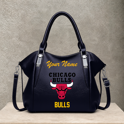 [HOT DEAL] NEW CUSTOMIZED NBA19 CBU CHICAGO BULLS SHOULDER HANDBAG