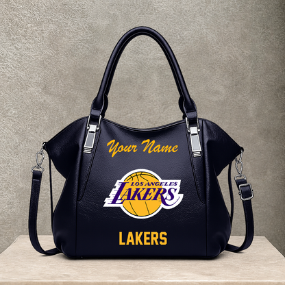 [HOT DEAL] NEW CUSTOMIZED NBA09 LLA LOS ANGELES LAKERS SHOULDER HANDBAG
