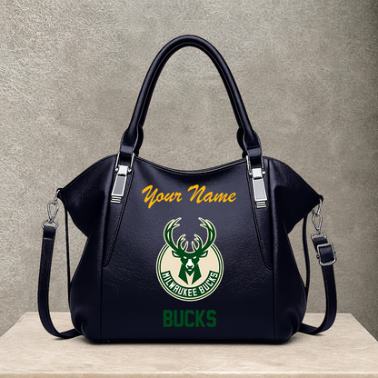 [HOT DEAL] NEW CUSTOMIZED NBA11 MBU MILWAUKEE BUCKS SHOULDER HANDBAG
