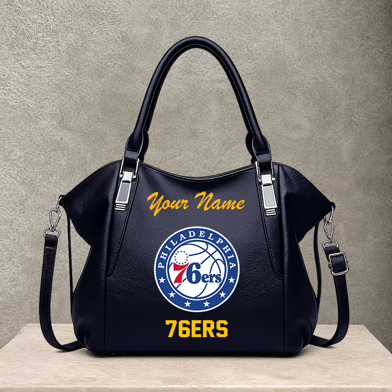[HOT DEAL] NEW CUSTOMIZED NBA26 P76 PHILADELPHIA 76ERS SHOULDER HANDBAG