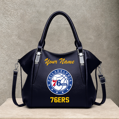 [HOT DEAL] NEW CUSTOMIZED NBA26 P76 PHILADELPHIA 76ERS SHOULDER HANDBAG