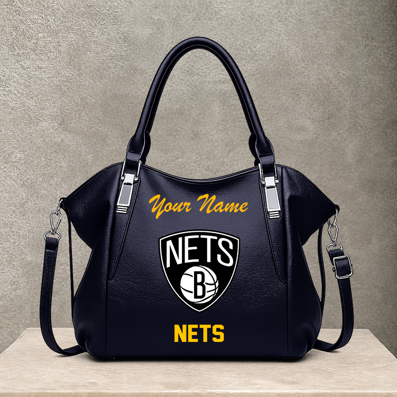 [HOT DEAL] NEW CUSTOMIZED NBA25 BNE BROOKLYN NETS SHOULDER HANDBAG