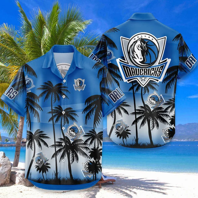 [HOT DEAL] NEW CUSTOMIZED NBA18 DMA DALLAS MAVERICKS UNISEX HAWAIIAN SHIRT & SHORTS SET