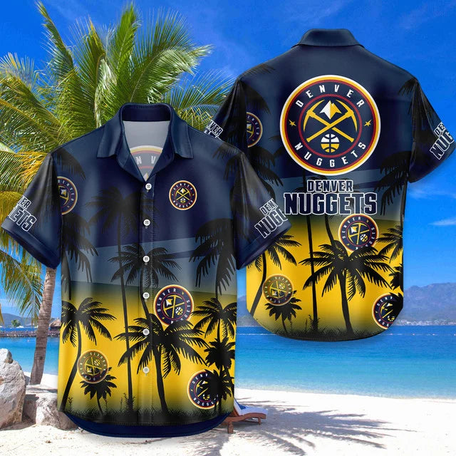 [HOT DEAL] NEW CUSTOMIZED NBA08 DNU DENVER NUGGETS UNISEX HAWAIIAN SHIRT & SHORTS SET