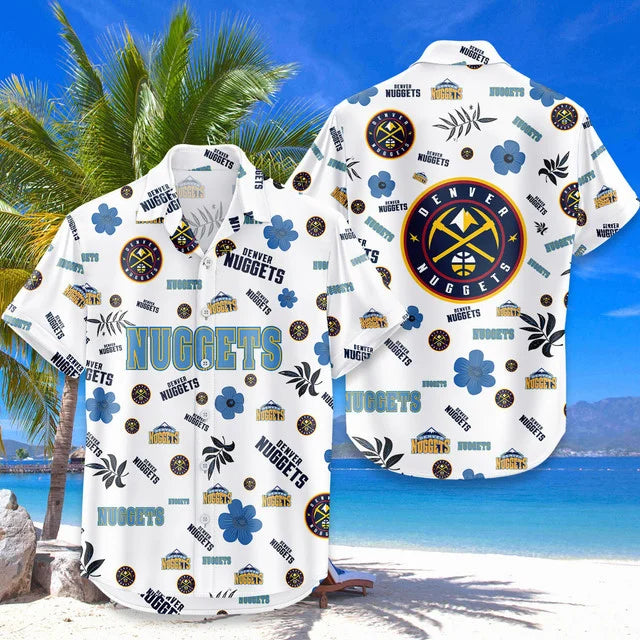[HOT DEAL] NEW CUSTOMIZED NBA08 DNU DENVER NUGGETS UNISEX HAWAIIAN SHIRT & SHORTS SET