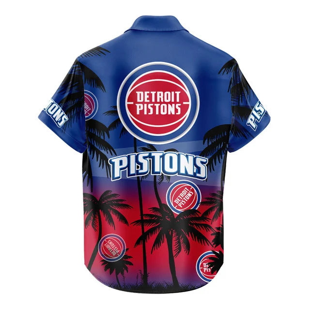 [HOT DEAL] NEW CUSTOMIZED NBA14 DPI DETROIT PISTONS UNISEX HAWAIIAN SHIRT & SHORTS SET