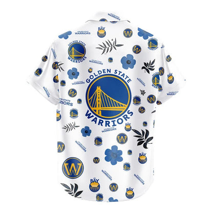 [HOT DEAL] NEW CUSTOMIZED NBA12 GSW GOLDEN STATE WARRIORS UNISEX HAWAIIAN SHIRT & SHORTS SET