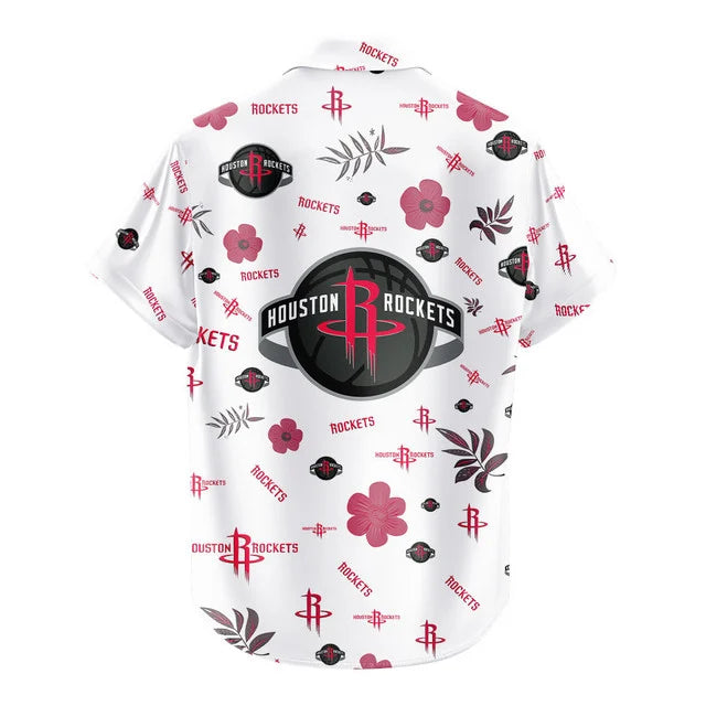 [HOT DEAL] NEW CUSTOMIZED NBA07 HRO HOUSTON ROCKETS UNISEX HAWAIIAN SHIRT & SHORTS SET