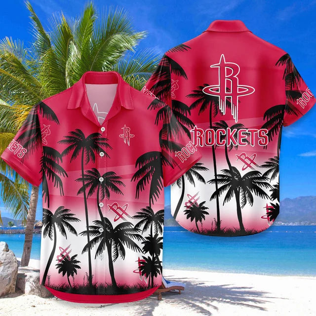 [HOT DEAL] NEW CUSTOMIZED NBA07 HRO HOUSTON ROCKETS UNISEX HAWAIIAN SHIRT & SHORTS SET