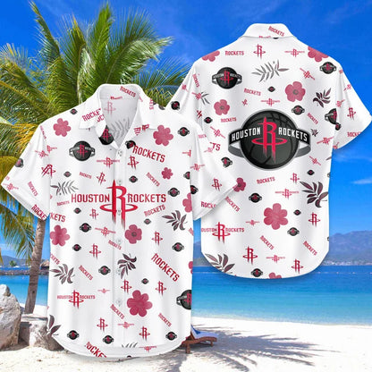 [HOT DEAL] NEW CUSTOMIZED NBA07 HRO HOUSTON ROCKETS UNISEX HAWAIIAN SHIRT & SHORTS SET