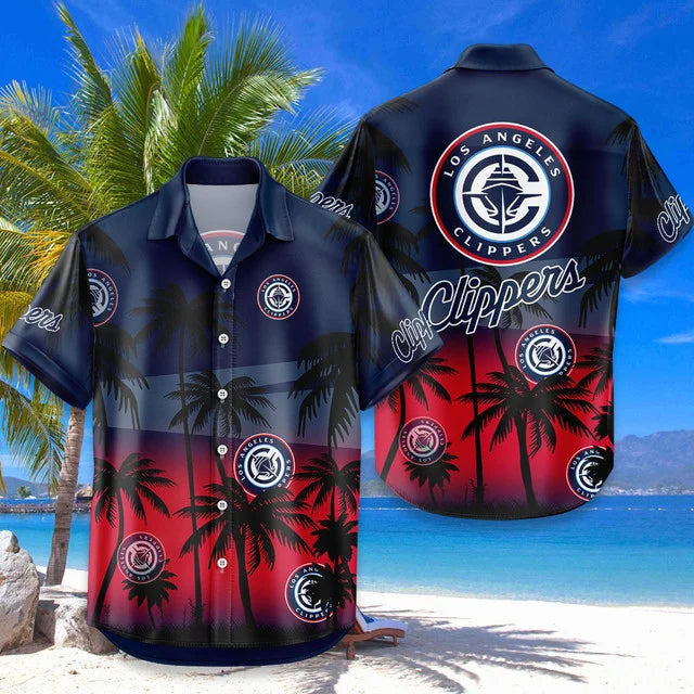 [HOT DEAL] NEW CUSTOMIZED NBA10 LCL LOS ANGELES CLIPPERS UNISEX HAWAIIAN SHIRT & SHORTS SET