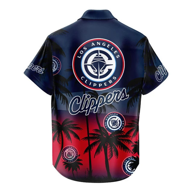 [HOT DEAL] NEW CUSTOMIZED NBA10 LCL LOS ANGELES CLIPPERS UNISEX HAWAIIAN SHIRT & SHORTS SET
