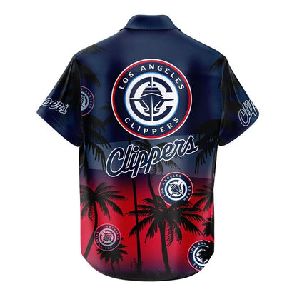 [HOT DEAL] NEW CUSTOMIZED NBA10 LCL LOS ANGELES CLIPPERS UNISEX HAWAIIAN SHIRT & SHORTS SET