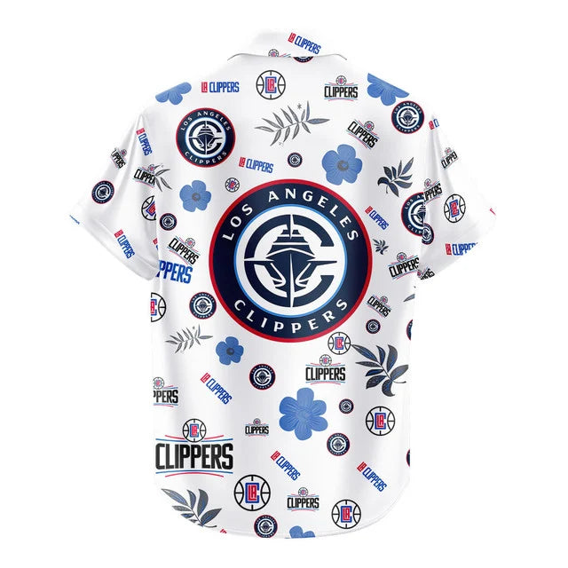 [HOT DEAL] NEW CUSTOMIZED NBA10 LCL LOS ANGELES CLIPPERS UNISEX HAWAIIAN SHIRT & SHORTS SET