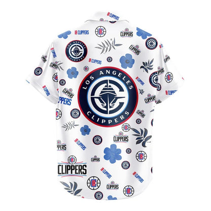 [HOT DEAL] NEW CUSTOMIZED NBA10 LCL LOS ANGELES CLIPPERS UNISEX HAWAIIAN SHIRT & SHORTS SET