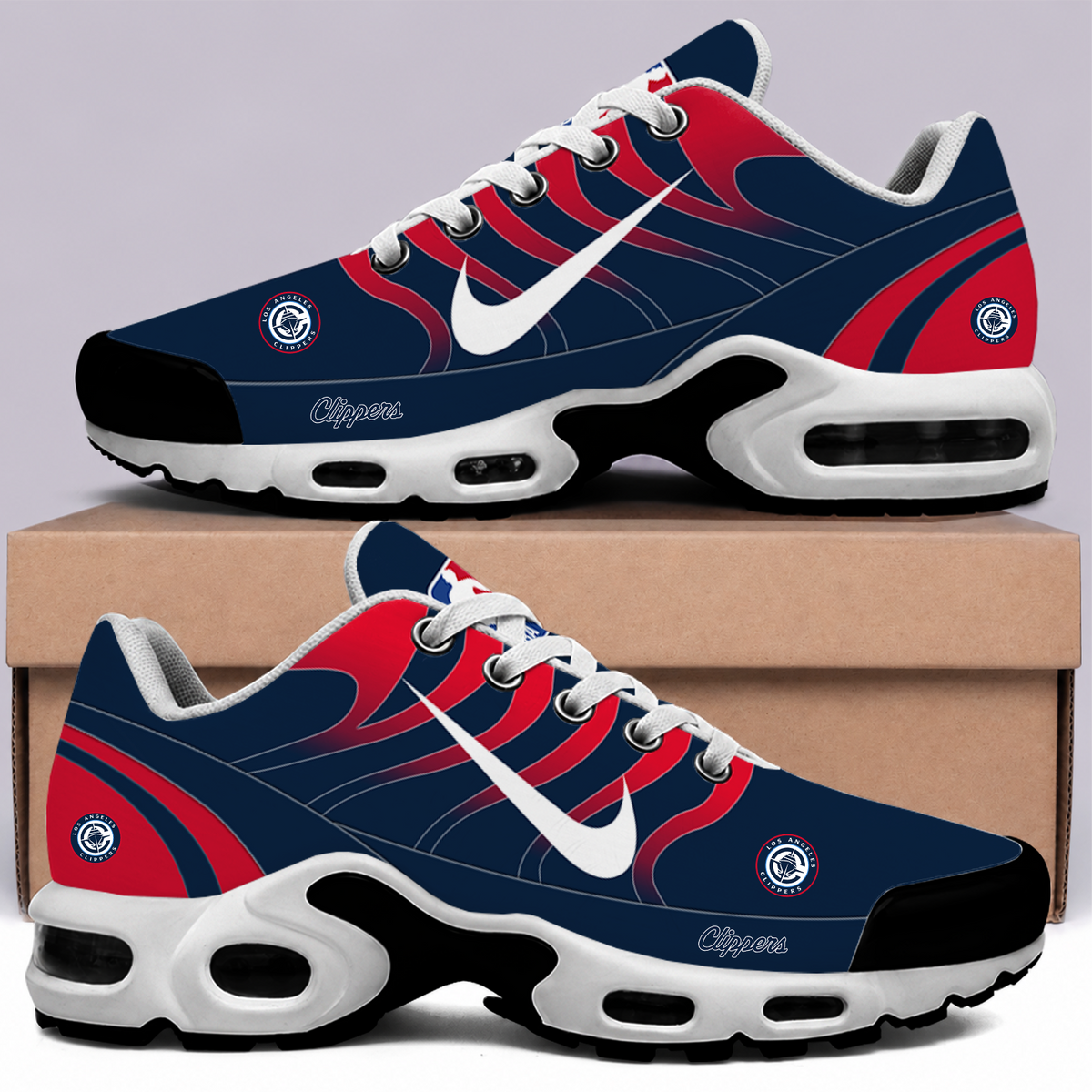 [HOT DEAL] NEW CUSTOMIZED NBA10 LCL LOS ANGELES CLIPPERS AIR MAX PLUS SNEAKERS