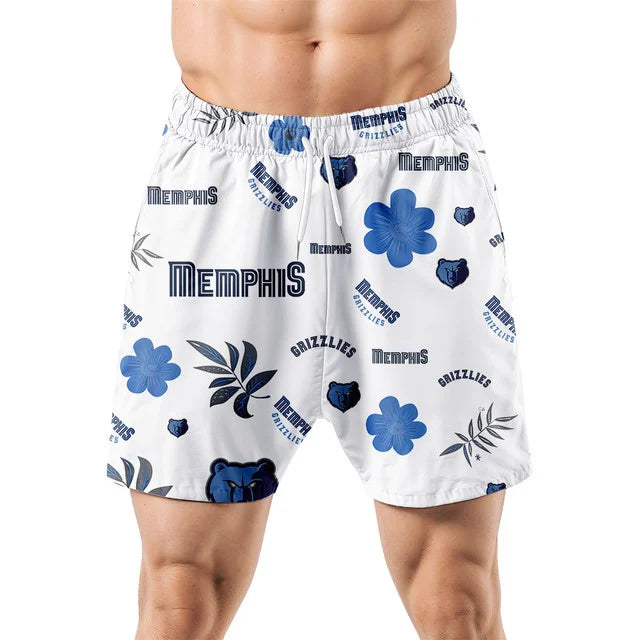 [HOT DEAL] NEW CUSTOMIZED NBA13 MGR MEMPHIS GRIZZLIES UNISEX HAWAIIAN SHIRT & SHORTS SET