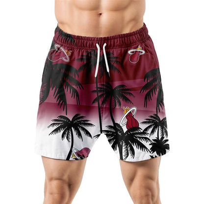 [HOT DEAL] NEW CUSTOMIZED NBA20 MHE MIAMI HEAT UNISEX HAWAIIAN SHIRT & SHORTS SET