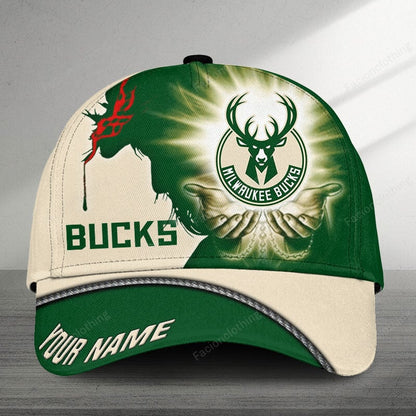 [HOT DEAL] NEW CUSTOMIZED NBA11 MBU MILWAUKEE BUCKS CLASSIC CAP