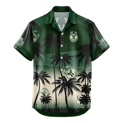 [HOT DEAL] NEW CUSTOMIZED NBA11 MBU MILWAUKEE BUCKS UNISEX HAWAIIAN SHIRT & SHORTS SET