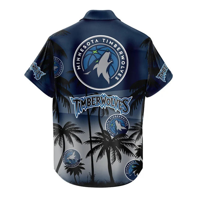 [HOT DEAL] NEW CUSTOMIZED NBA05 MTW MINNESOTA TIMBERWOLVES UNISEX HAWAIIAN SHIRT & SHORTS SET