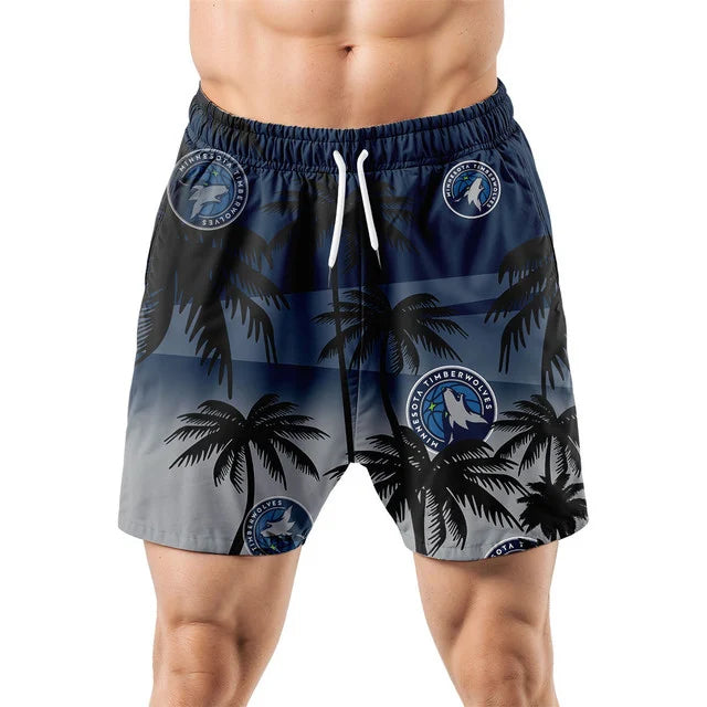 [HOT DEAL] NEW CUSTOMIZED NBA05 MTW MINNESOTA TIMBERWOLVES UNISEX HAWAIIAN SHIRT & SHORTS SET