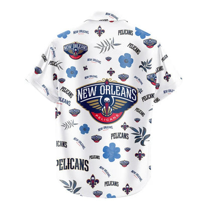 [HOT DEAL] NEW CUSTOMIZED NBA30 NOP NEW ORLEANS PELICANS UNISEX HAWAIIAN SHIRT & SHORTS SET