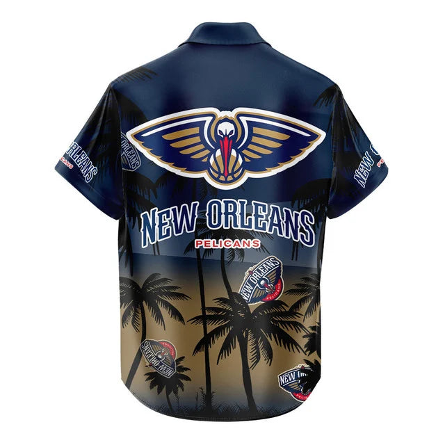 [HOT DEAL] NEW CUSTOMIZED NBA30 NOP NEW ORLEANS PELICANS UNISEX HAWAIIAN SHIRT & SHORTS SET