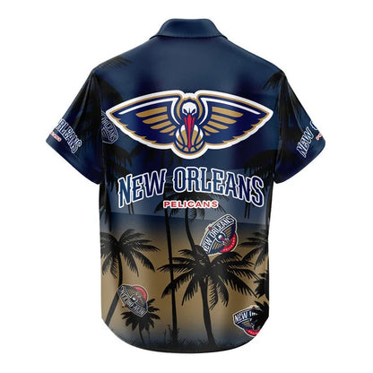 [HOT DEAL] NEW CUSTOMIZED NBA30 NOP NEW ORLEANS PELICANS UNISEX HAWAIIAN SHIRT & SHORTS SET