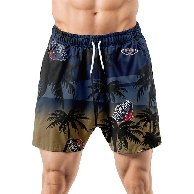[HOT DEAL] NEW CUSTOMIZED NBA30 NOP NEW ORLEANS PELICANS UNISEX HAWAIIAN SHIRT & SHORTS SET
