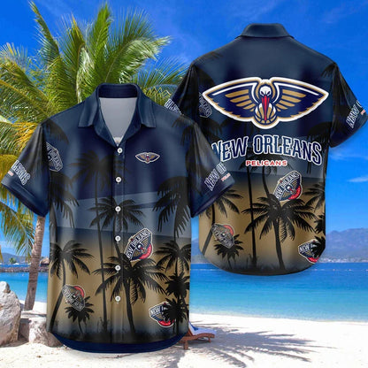 [HOT DEAL] NEW CUSTOMIZED NBA30 NOP NEW ORLEANS PELICANS UNISEX HAWAIIAN SHIRT & SHORTS SET