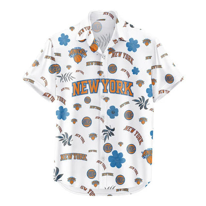 [HOT DEAL] NEW CUSTOMIZED NBA04 NYK NEW YORK KNICKS UNISEX HAWAIIAN SHIRT & SHORTS SET