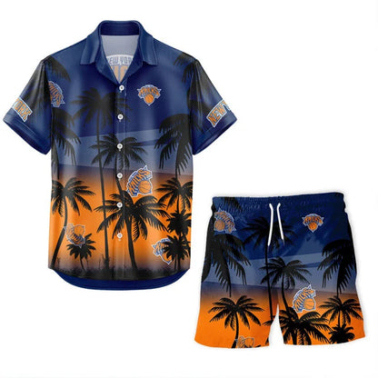 [HOT DEAL] NEW CUSTOMIZED NBA04 NYK NEW YORK KNICKS UNISEX HAWAIIAN SHIRT & SHORTS SET