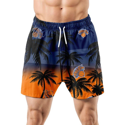 [HOT DEAL] NEW CUSTOMIZED NBA04 NYK NEW YORK KNICKS UNISEX HAWAIIAN SHIRT & SHORTS SET