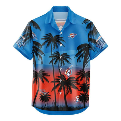 [HOT DEAL] NEW CUSTOMIZED NBA01 OCT OKLAHOMA CITY THUNDER UNISEX HAWAIIAN SHIRT & SHORTS SET